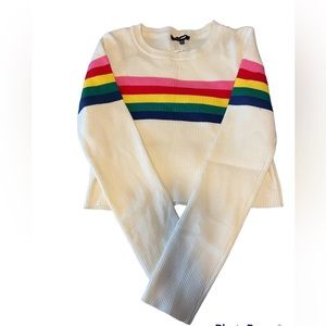Rainbow crop top